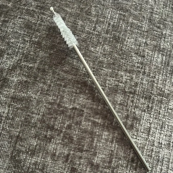 White and Orange Coffee Straw Dunkin' - Picture 6 of 8